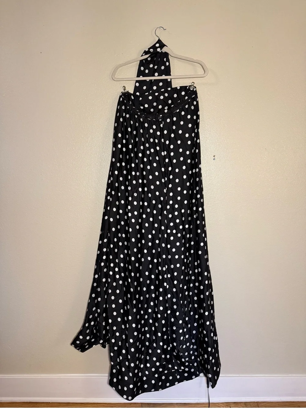 Show Me Your Mumu Tinsley Tube Dress- Black & White Polka Dot Strapless Maxi - Picture 4 of 8